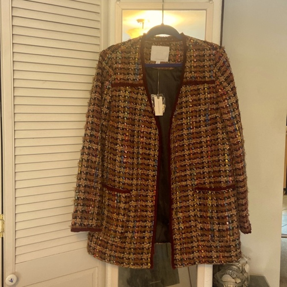 NWT Anthropologie Tweed Coat